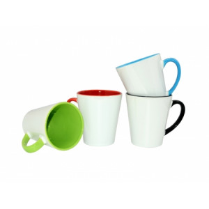  Cana (cupă) colorată în interiorul Latte cu imprimeul tău